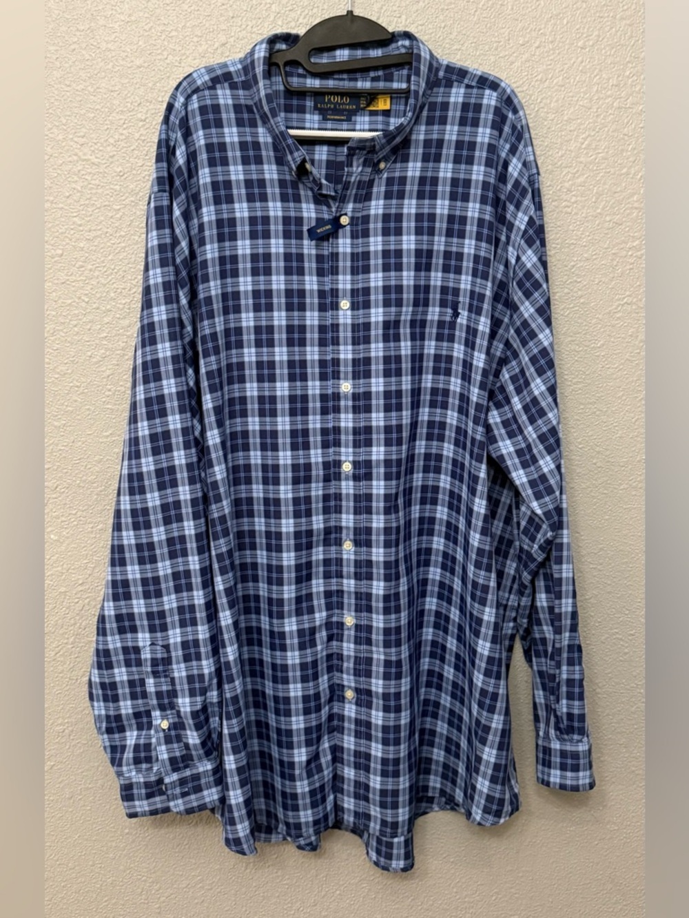 NWT Polo Ralph Lauren Performance Long Sleeve Button Down Shirt size 3XLT